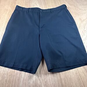 PGA Tour Men’s Golf Shorts Size 38 Black Performance Polyester Flat Front